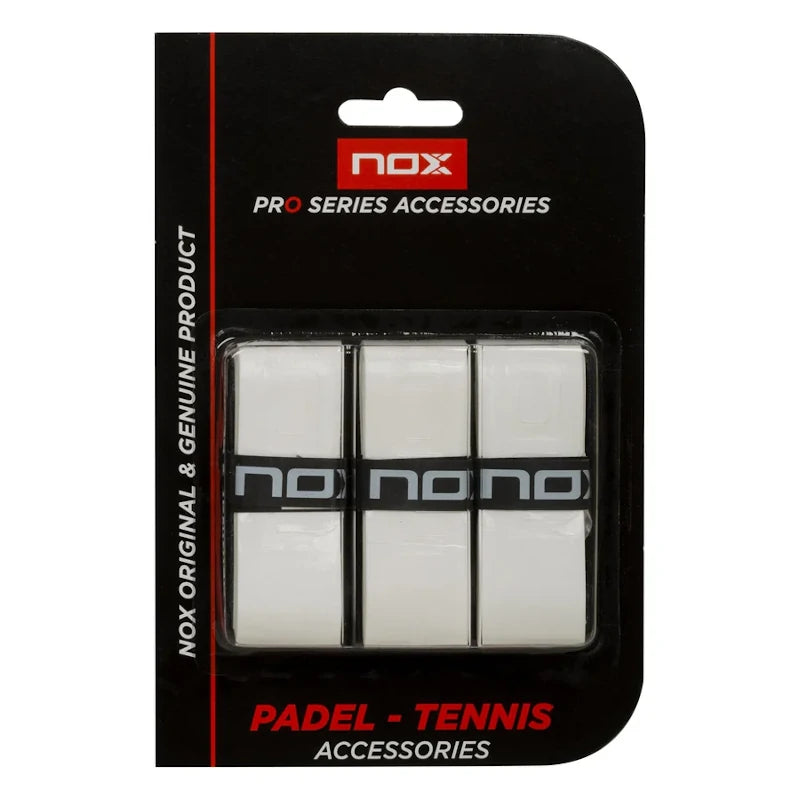 Blister (Pack 3) Overgrips Nox Pro Lisos Blancos