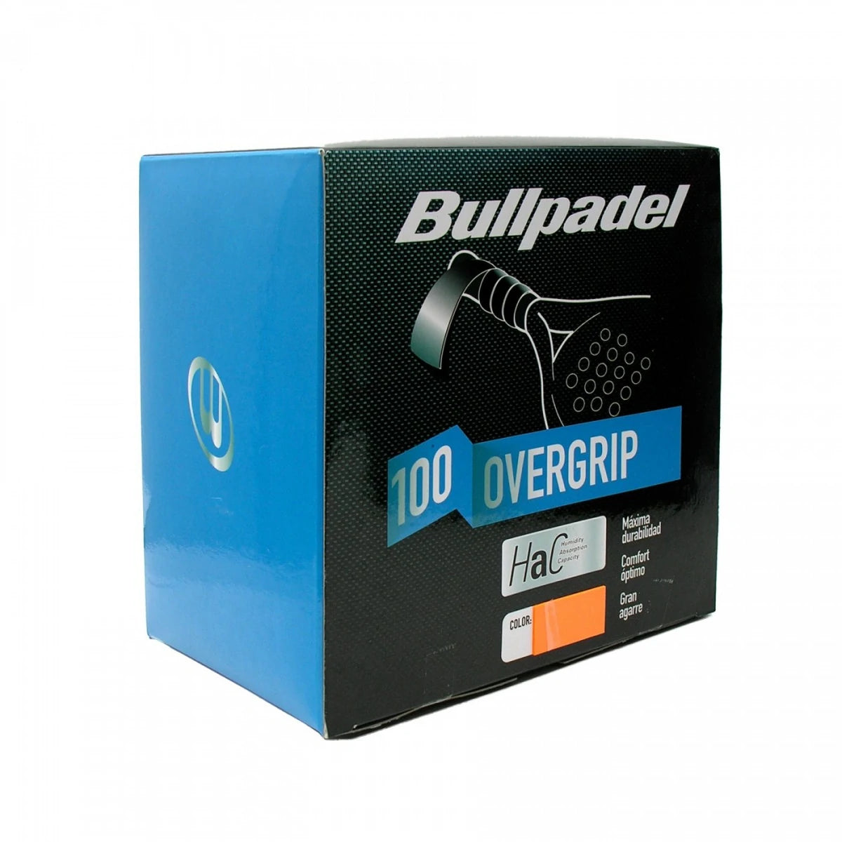 Caja Overgrips Bullpadel Hac Naranja 100 Unidades