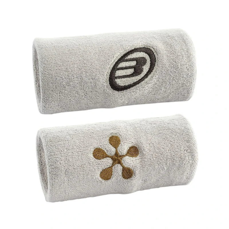 Muñequeras Bullpadel BPMU-PMR2507 Blanco/Piedra Vigore