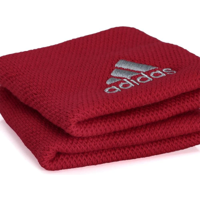 Pack 2 Muñequeras Adidas Pequeña Roja/Gris
