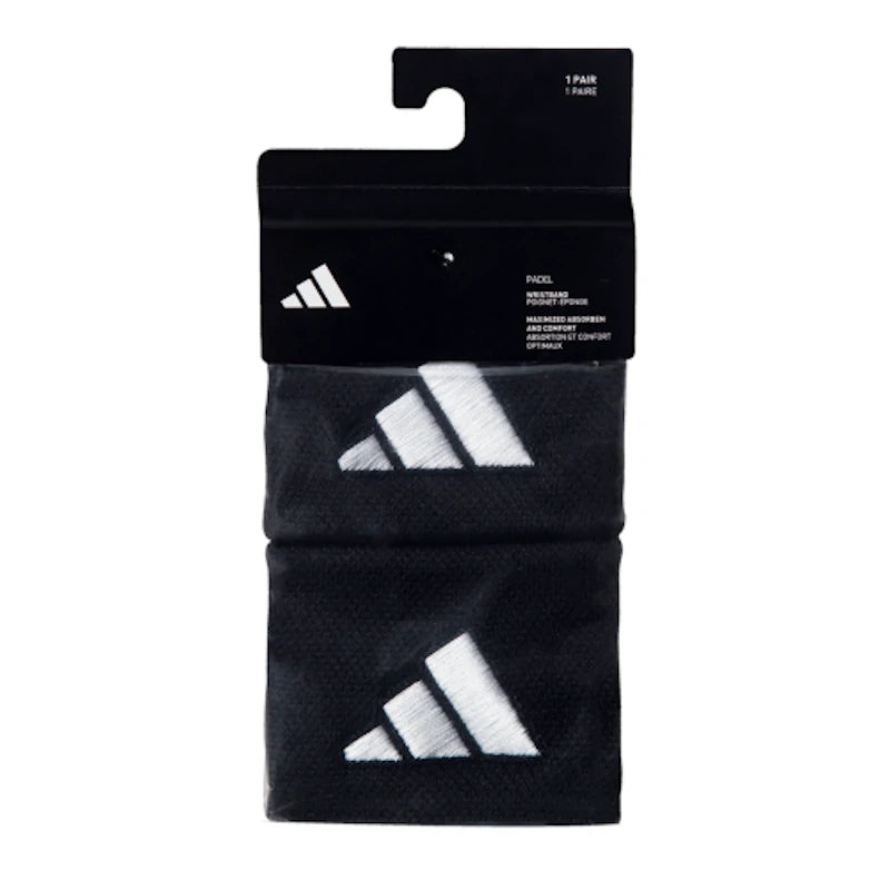Muñequeras Adidas Pequeñas Negro/Blanco