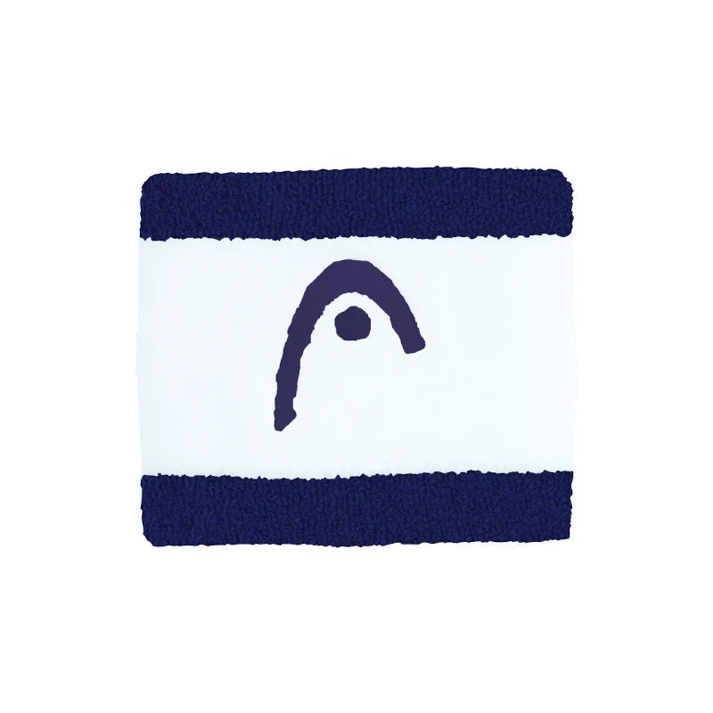Muñequeras Head Striped 2.5 Azul Marino/Blanco 2025