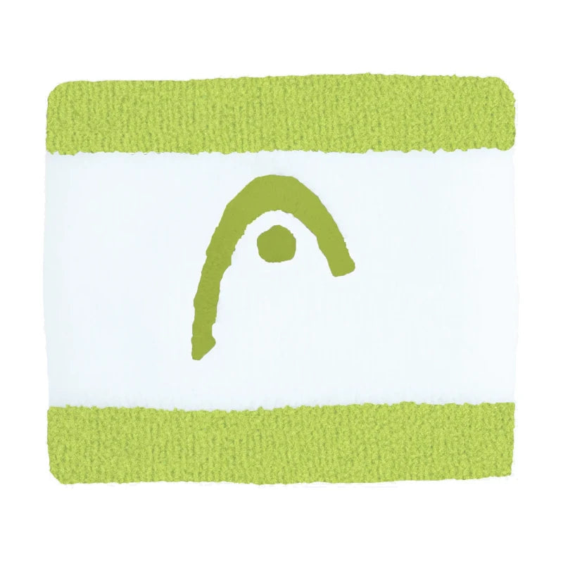 Muñequeras Head Striped 2.5 Lima/Blanco 2025