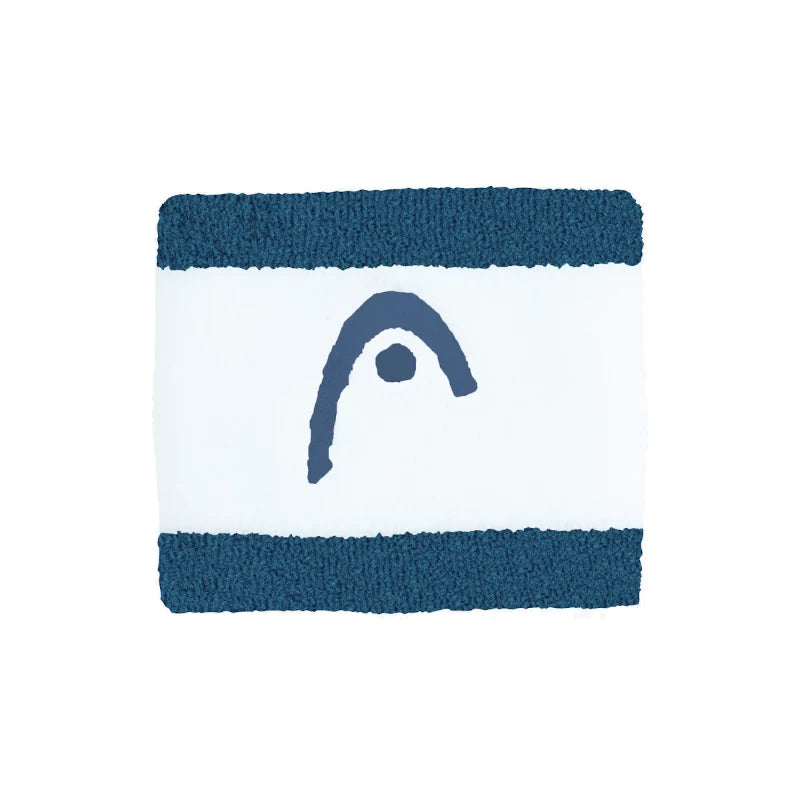 Muñequeras Head Striped 2.5 Verde Azulado/Blanca 2025