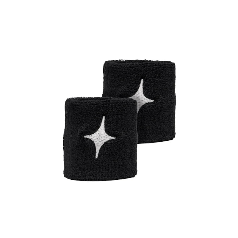 Starvie Black Star White Wristbands