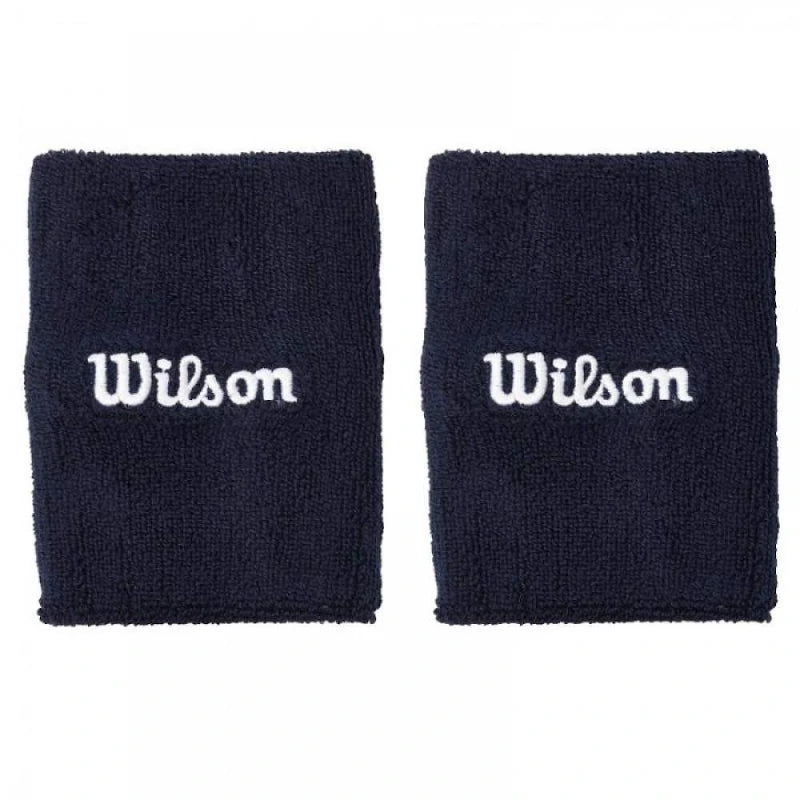 Muñequeras Wilson Wide Terry Azul Marino