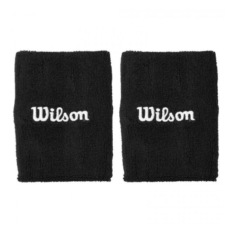 Muñequeras Wilson Wide Terry Negras