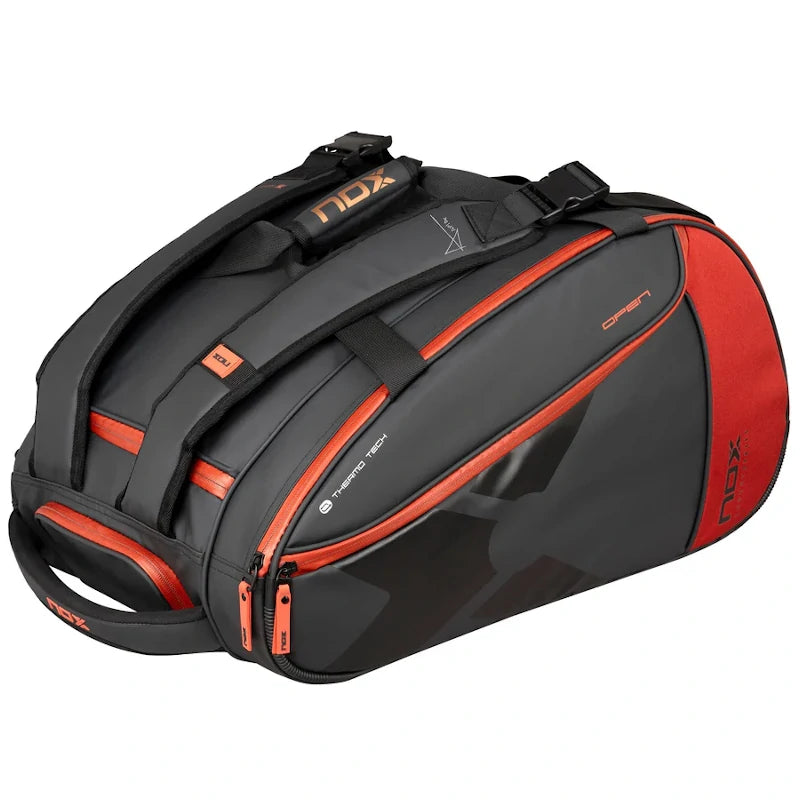 Nox Luxury Open Series Padeltasche Schwarz/Rot