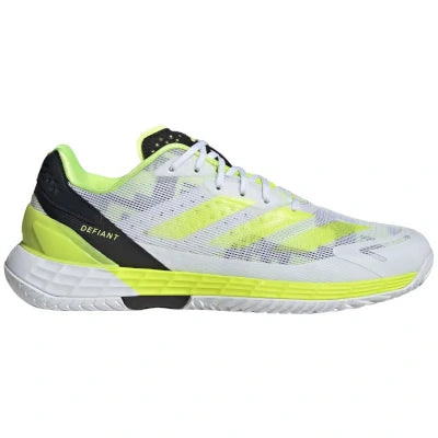 Adidas Defiant Speed ​​2 M in Weiß/Fluoreszierendem Gelb