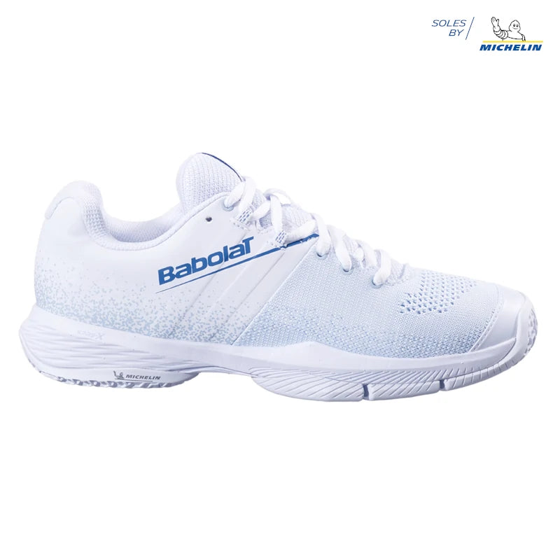Zapatillas Babolat Sensa Women Blanco/Azul Claro