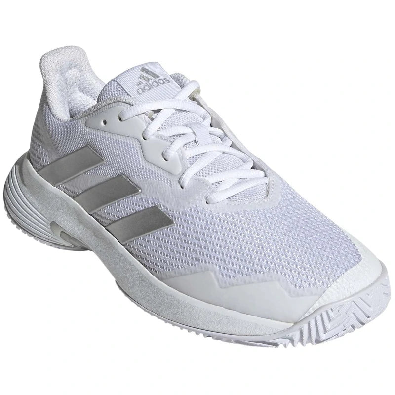 Adidas Courtjam Control W in Weiß/Silber