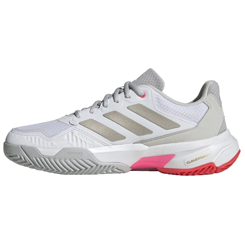 Adidas Courtjam Control W Weiß/Silber/Pink 2025