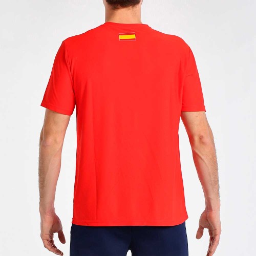 Rotes Trikot der spanischen Padel-Nationalmannschaft Bullpadel Fang