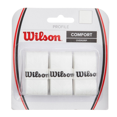 3er-Pack Wilson Profile Comfort Overgrips Weiß